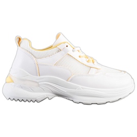SHELOVET Zapatillas blancas con estilo blanco