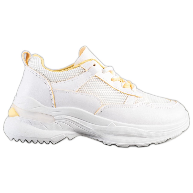 SHELOVET Zapatillas blancas con estilo blanco SHELOVET Zapatillas blancas con estilo blanco