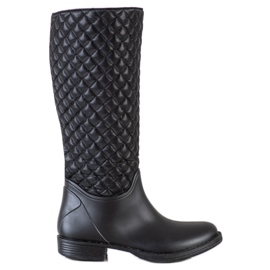 SHELOVET Chanclos altos acolchados negro