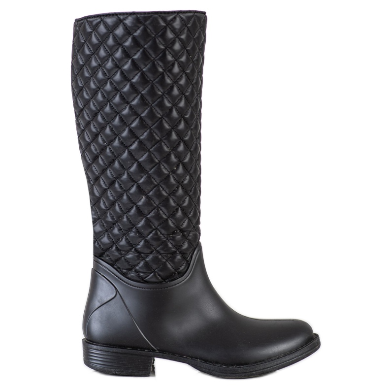 SHELOVET Chanclos altos acolchados negro