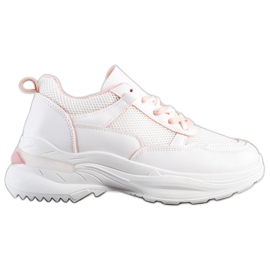 SHELOVET Zapatillas blancas con estilo blanco
