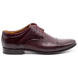 Olivier Zapatos formales de hombre 710 claret rojo