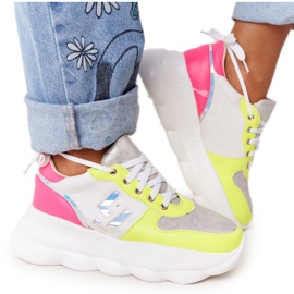 Calzado deportivo de mujer en la plataforma lu boo blanco multicolor