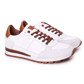 Zapatillas deportivas de hombre GOE HH1N4054 Zapatillas blancas blanco