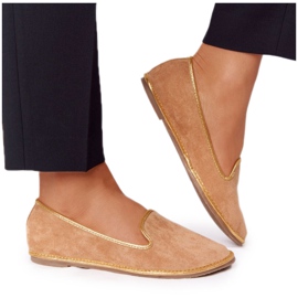 Mocasines de ante de mujer Lu Boo Camel marrón Mocasines de ante de mujer Lu Boo Camel marrón