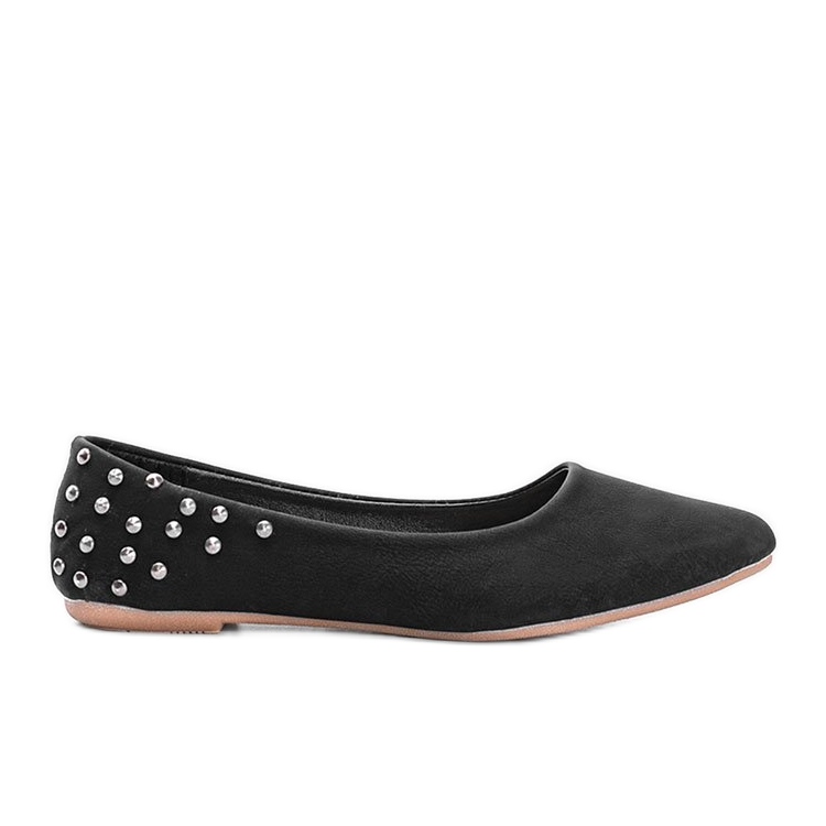 Bailarinas negras mate con tachuelas Doyer St. negro