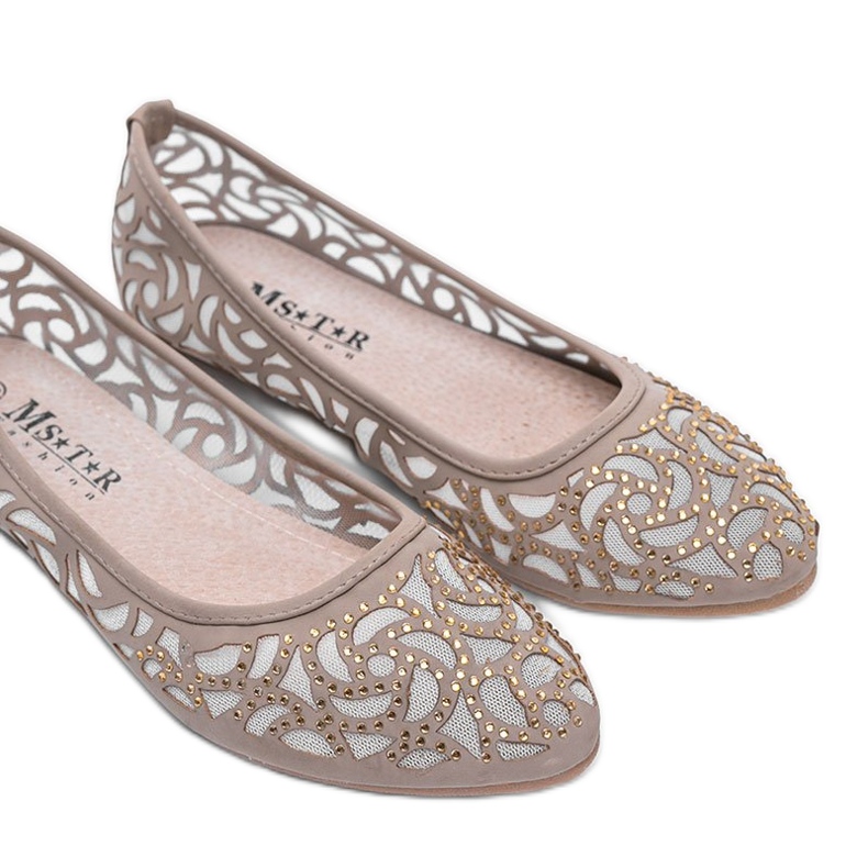 Bailarinas beige caladas ¡Vamos! blanco