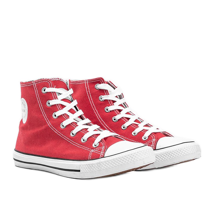 Zapatillas de tobillo rojas para hombre Perry rojo