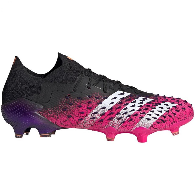 Botas de fútbol adidas Predator Freak.1 L Fg M FW7244 blanco, negro, rosa negro Botas de fútbol adidas Predator Freak.1 L Fg M FW7244 blanco, negro, rosa negro