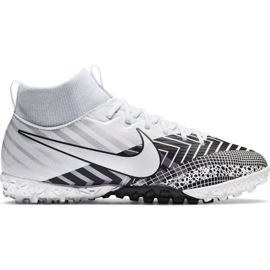 Calzado de fútbol Nike Mercurial Superfly 7 Academy Mds Tf Jr BQ5407 110 blanco, blanco, negro blanco