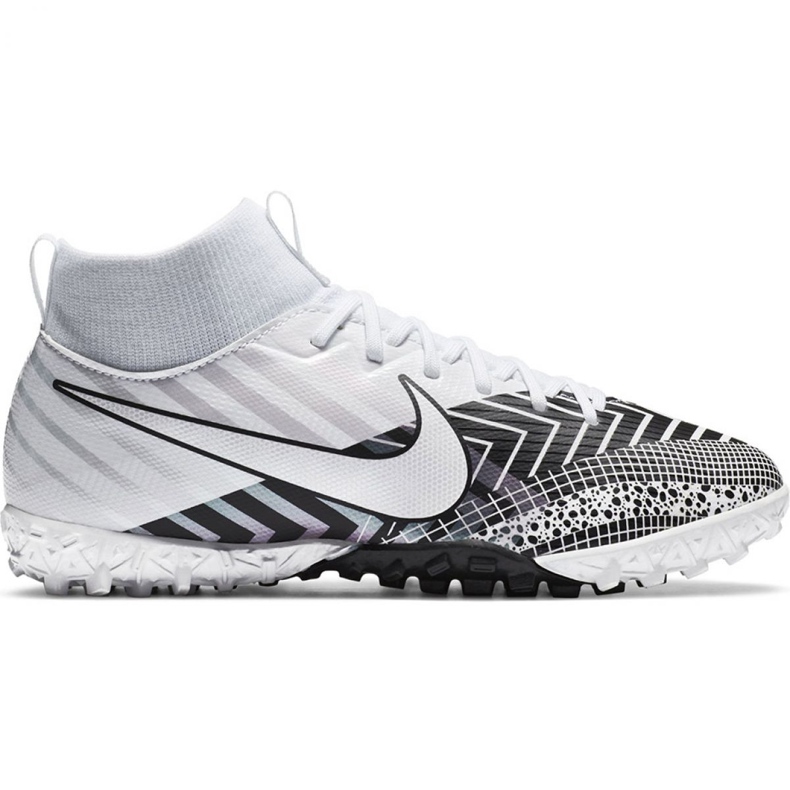 Calzado de fútbol Nike Mercurial Superfly 7 Academy Mds Tf Jr BQ5407 110 blanco, blanco, negro blanco