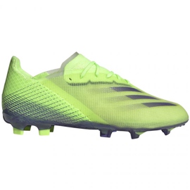 Botas de fútbol adidas X Ghosted.1 Fg Jr EG8180 multicolor verde