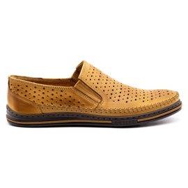 Polbut 2107P zapatos de hombre calados rojos naranja