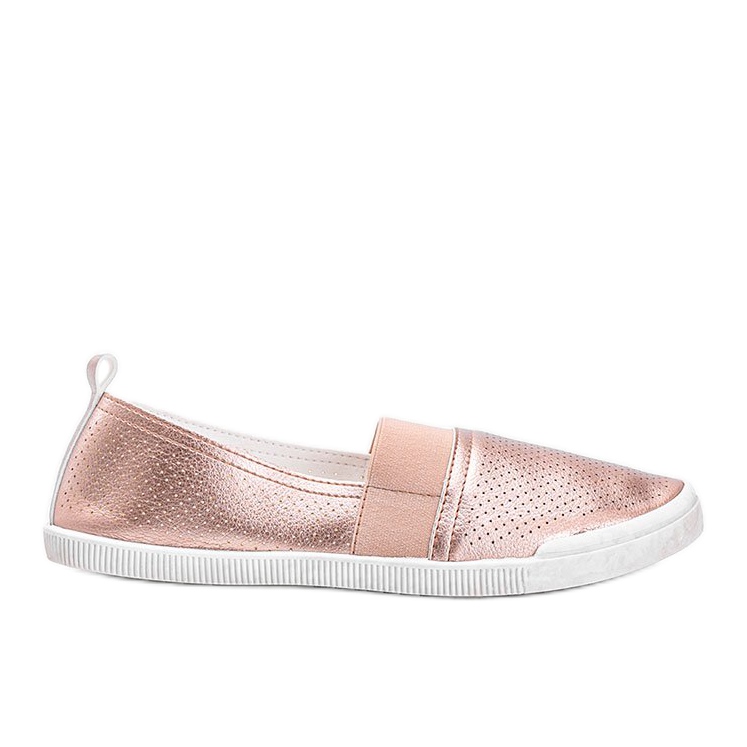 Zapatos deportivos Nassau Gold calados sin cordones dorado