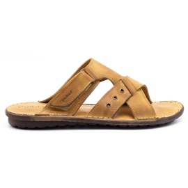 Polbut Pantuflas de hombre SA05 rojo naranja
