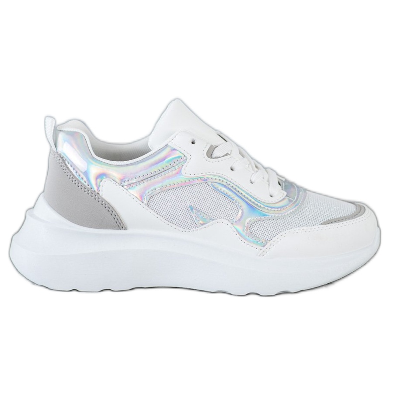 Sweet Shoes Zapatillas con purpurina blanco