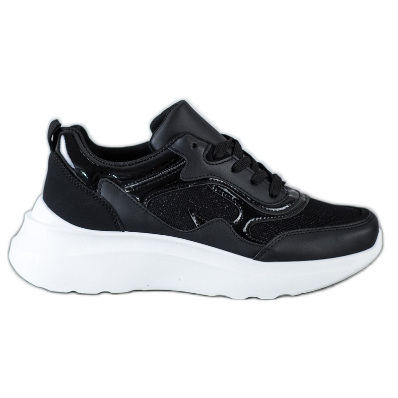 Sweet Shoes Zapatillas con purpurina negro