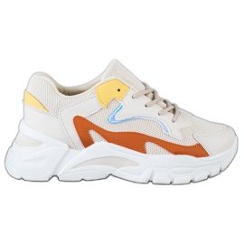 SHELOVET Zapatillas Casual Beige multicolor