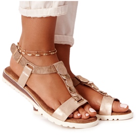 PE1 Sandalias planas con adornos de cobre Milton