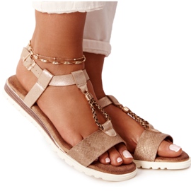 PE1 Sandalias planas willow cobre para mujer