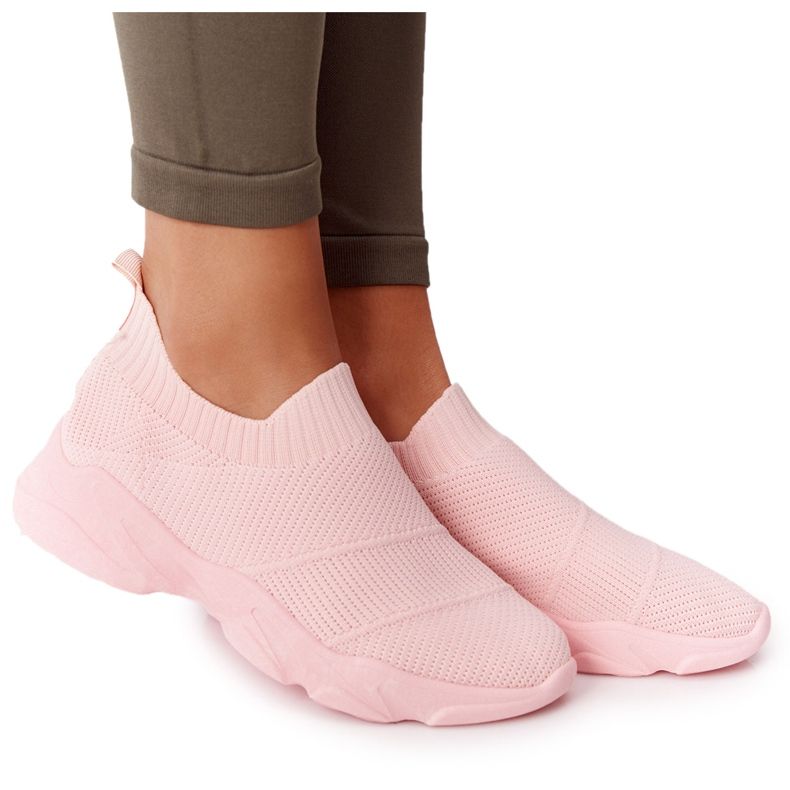 PS1 Zapatos deportivos para mujer Slip-on Pink Yoga Class rosado