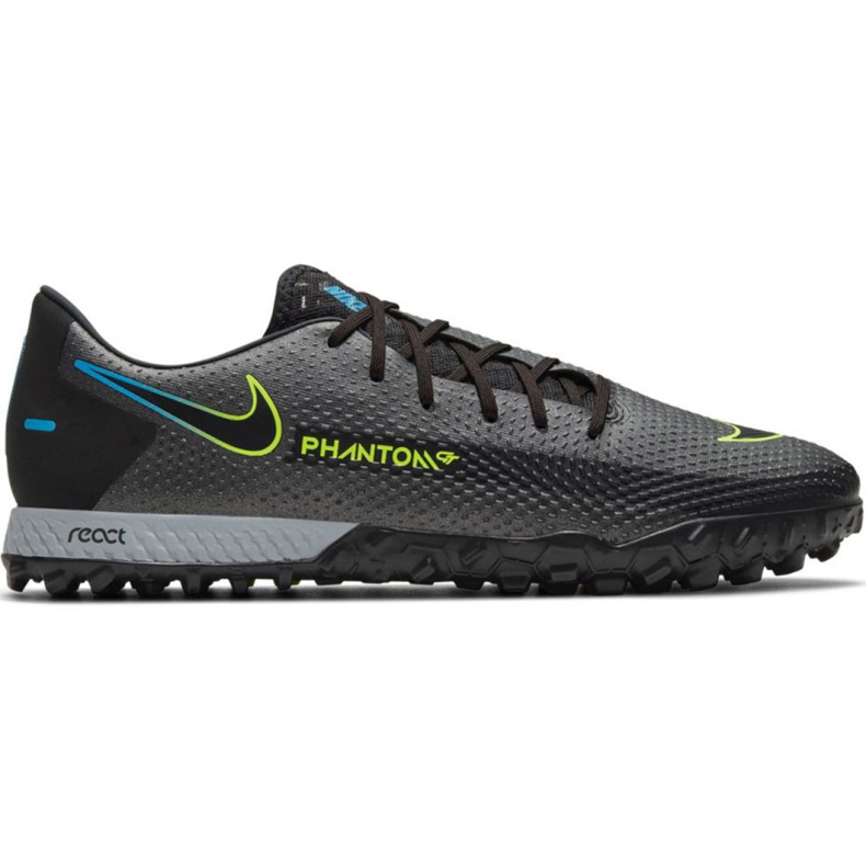 Zapatillas de fútbol Nike React Phantom Gt Pro Tf M CK8468 090 multicolor gris