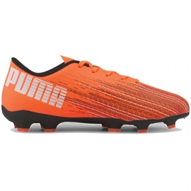 Botas de fútbol Puma Ultra 4.1 Fg Ag Jr 106100-01 multicolor naranjas y rojos