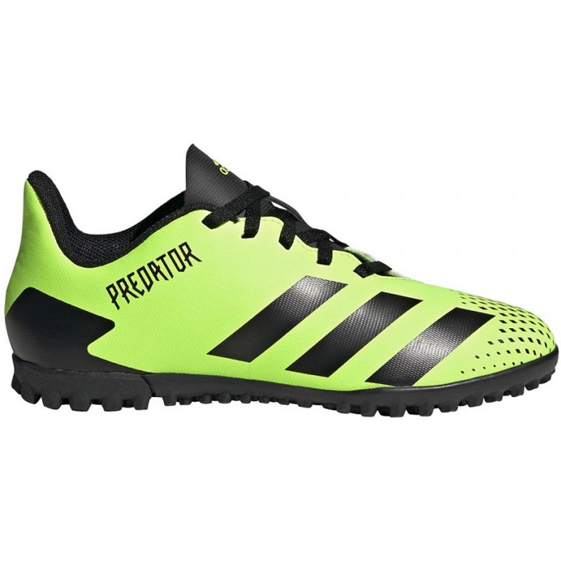 Botas de fútbol adidas Predator 20.4 Tf Jr EH3041 negro verde