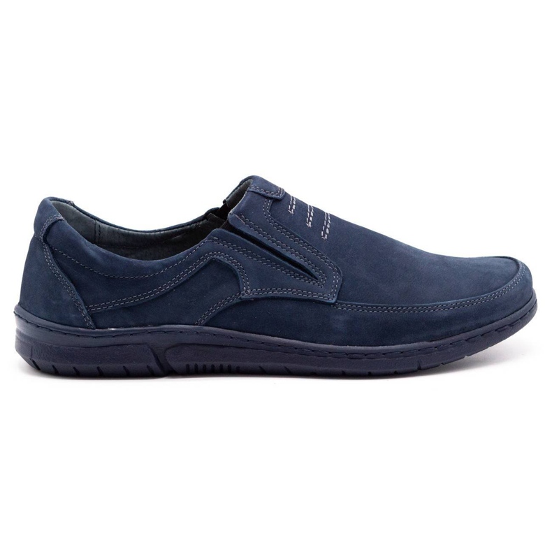 Olivier Zapatos sin cordones 7053 azul marino para hombre