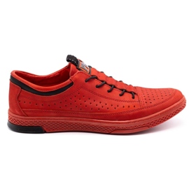 Polbut Zapatos piel hombre K22P rojo