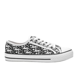 Zapatillas de mujer Rimmie en blanco y negro