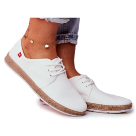 Alpargatas Con Cordones De Mujer Big Star FF276043 Blanco