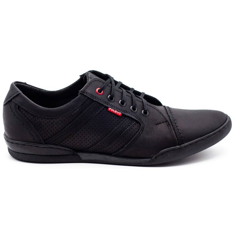 Polbut Zapatos casual hombre R3 Perforation Black negro Polbut Zapatos casual hombre R3 Perforation Black negro