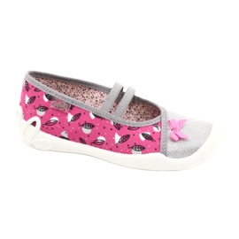 Calzado infantil befado 116Y288 rosado plata gris