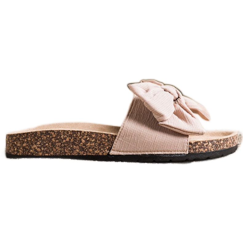 SHELOVET Zapatillas con lazo rosado