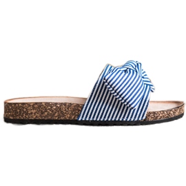 Sandalias Vinceza a rayas blanco azul