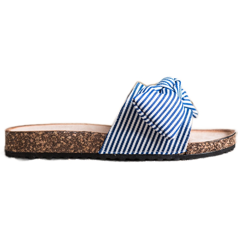 Sandalias Vinceza a rayas blanco azul