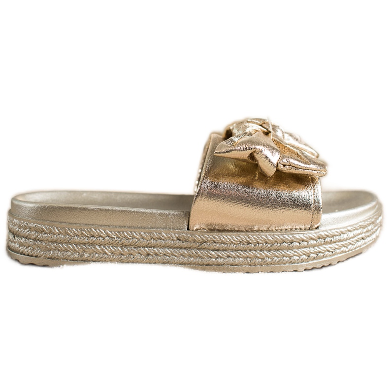 Zapatillas doradas VINCEZA de moda dorado