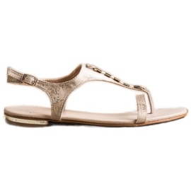 Sandalias Con Adornos Dorados VINCEZA