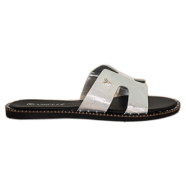 Zapatillas VINCEZA brillantes plata