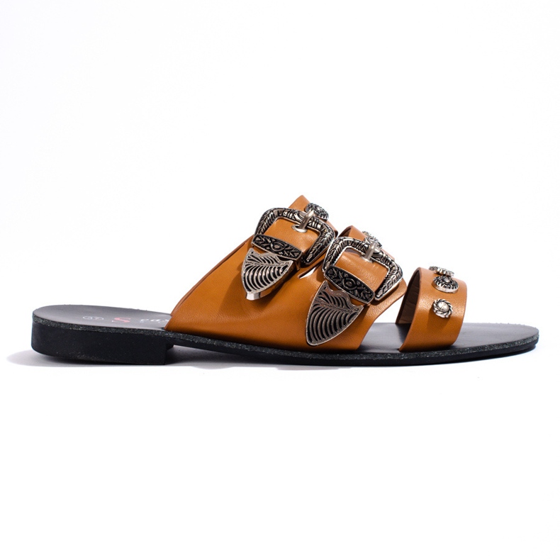 Seastar Zapatillas con estilo con hebillas marrón Seastar Zapatillas con estilo con hebillas marrón