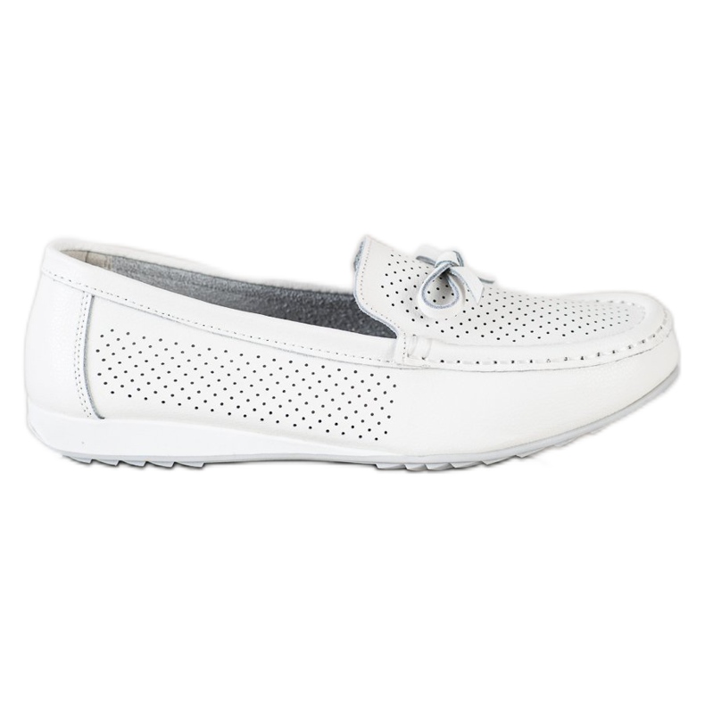 Goodin Zapatos de cuero con lazo blanco Goodin Zapatos de cuero con lazo blanco