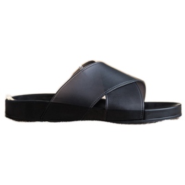 SHELOVET Zapatillas de goma de moda negro