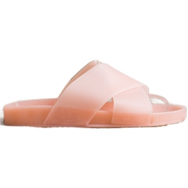 SHELOVET Zapatillas de goma de moda rosa