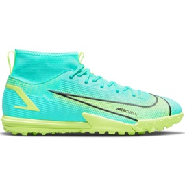 Calzado de fútbol Nike Mercurial Superfly 8 Academy Tf Junior CV0789 403 verde
