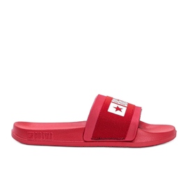 Pantuflas de mujer Big Star Lils rojas rojo