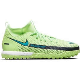 Zapatillas de fútbol Nike Phantom Gt Academy Df Tf Jr CW6695 303 multicolor verde