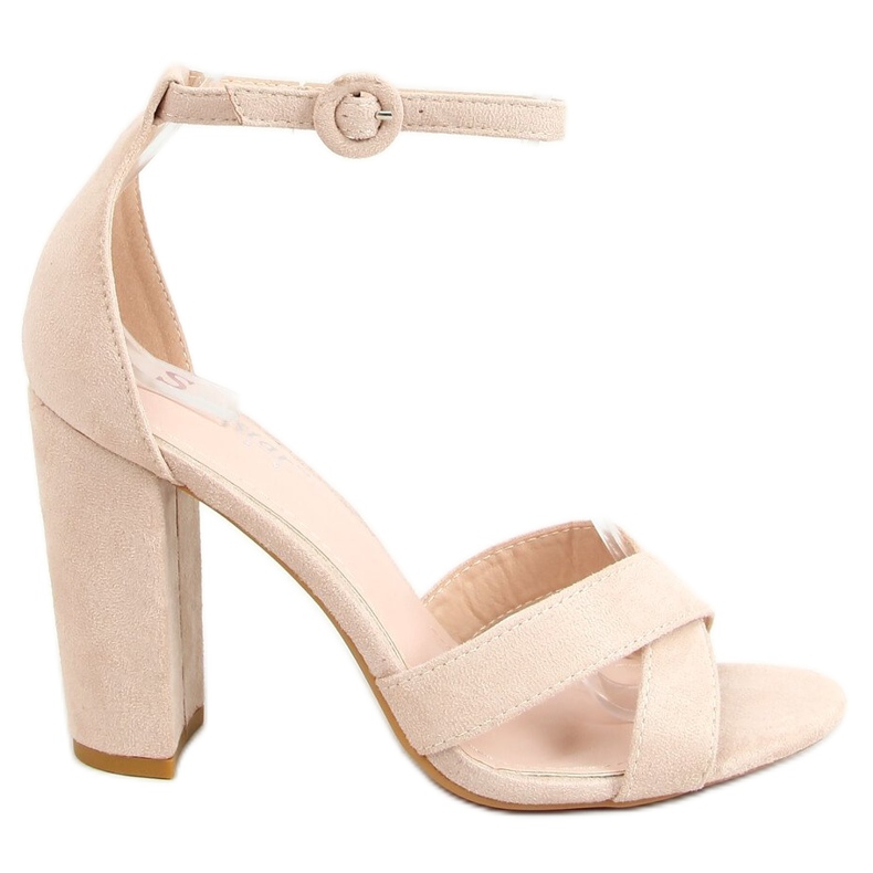 Sandalias en el poste beige TU133P Beige
