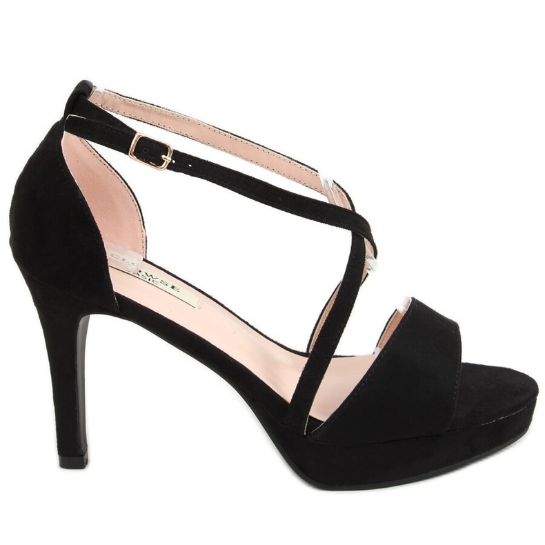 Negro 9R31 Sandalias con plataforma negras