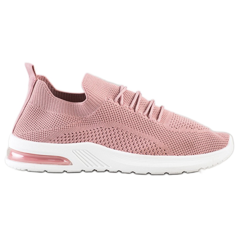 Diamantique Zapatos deportivos rosas rosado